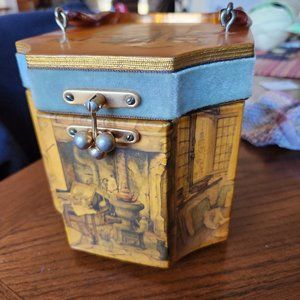 Anton Peck Decoupage Wooden Purse